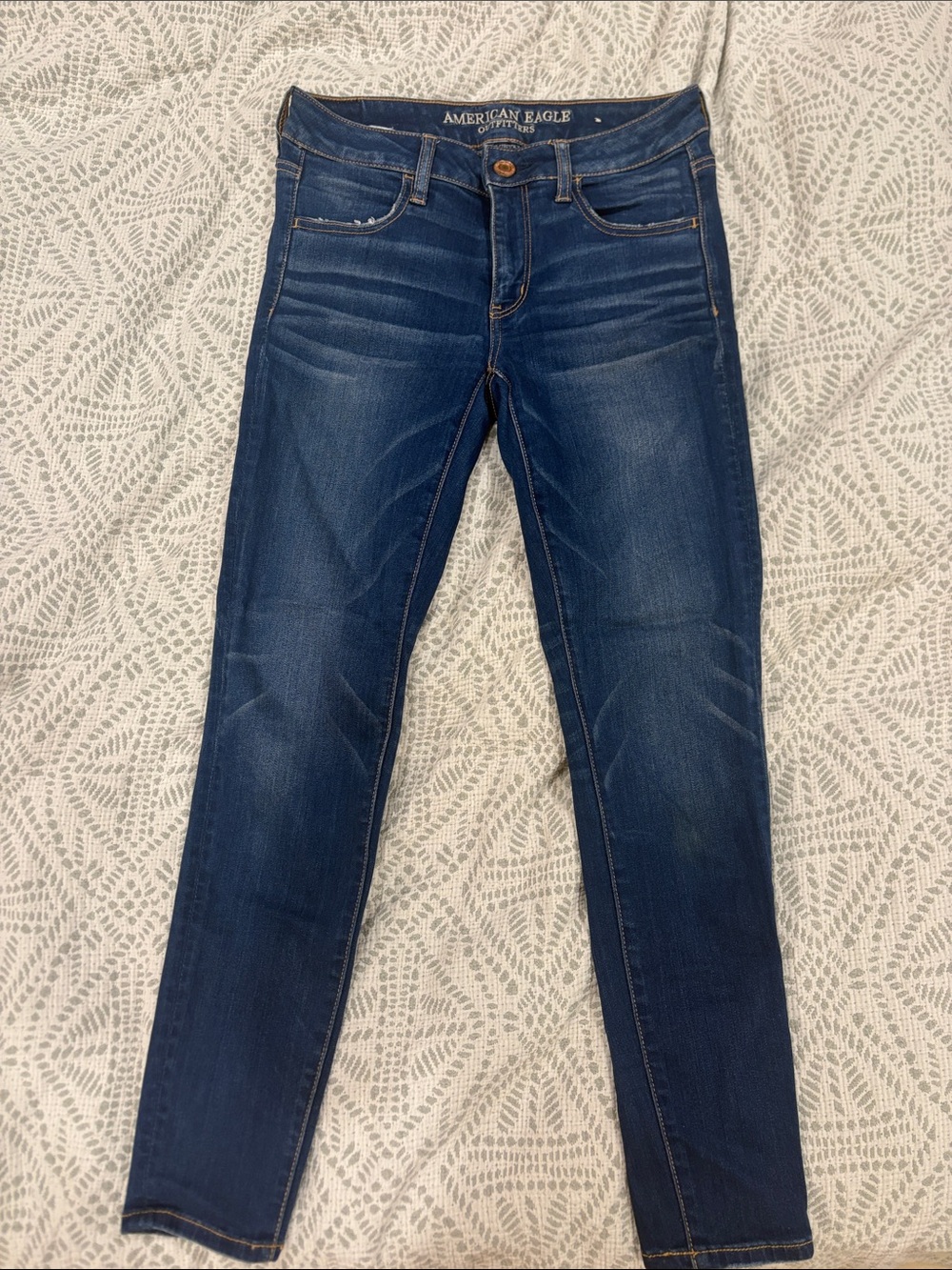 American Eagle Outfitters Dark Blue Skinny Jeans